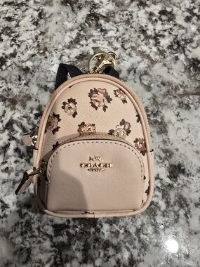 Coach Mini Court Backpack Bag Charm